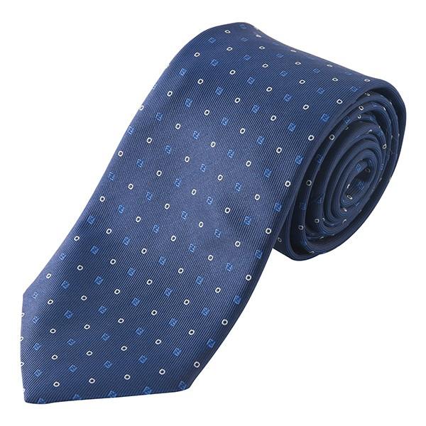 並行輸入 フェンディ ネクタイ  A0AT F0EF2 ブルー 青 爆買