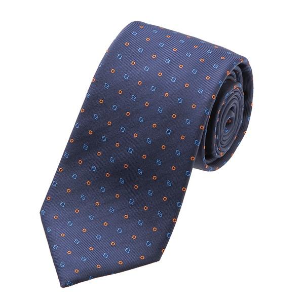 並行輸入 フェンディ ネクタイ TIE A0AT PJ4 ダークブルー 爆買