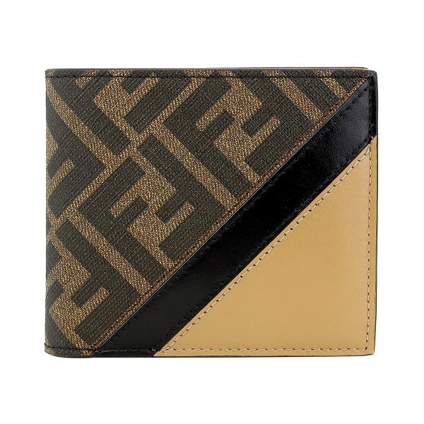 並行輸入 フェンディ 2つ折り財布 FENDI ダイアゴナル 7M0169 AJF8 F1EGAメン...