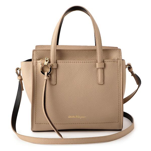 並行輸入 フェラガモ  トートバッグ エイミー 21F478 723995 STON ベージュ 爆買