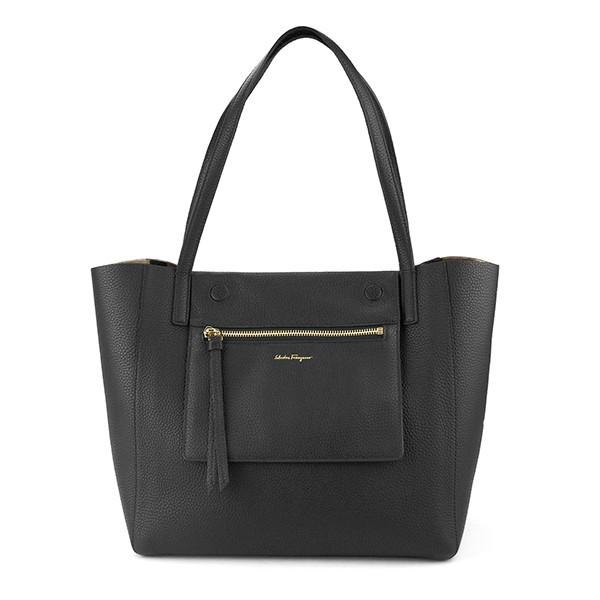 並行輸入 フェラガモ  トートバッグ  21G865 686479 ブラック 黒 爆買