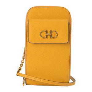 フェラガモ　ヴァラ　リボン　イエロー　がま口　ミニ　チェーン　ショルダーバッグ FERRAGAMO（フェラガモ） 並行輸入 ショルダーバッグ ヴァラ リボン