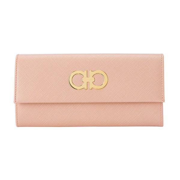 並行輸入 フェラガモ 長財布 コンチネンタルウォレット  227121 649618 ピンク 爆買