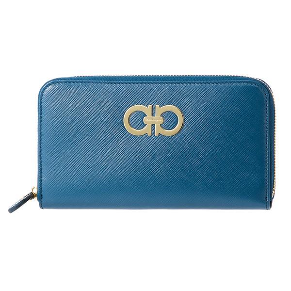 並行輸入 フェラガモ 長財布(ラウンドファスナー) ジップアラウンドウォレット 22B300 656...