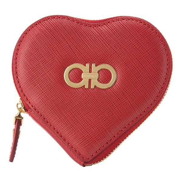 並行輸入 フェラガモ コインケース ガンチーニ 22C113 585052 レッド 赤/シルバー 爆...