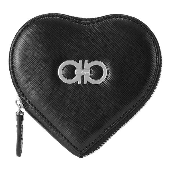 並行輸入 フェラガモ コインケース ガンチーニ 22C113 585058 ブラック 黒/シルバー ...