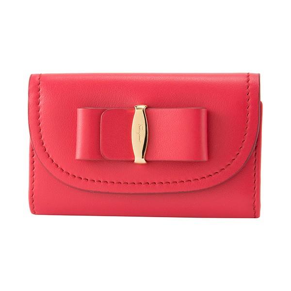 並行輸入 フェラガモ キーケース ヴァラ 22C714 660476 レッド 赤 爆買