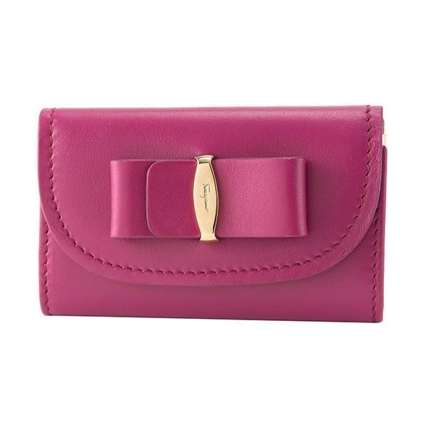 並行輸入 フェラガモ キーケース ヴァラ 22C714 660478 パープル 紫 爆買