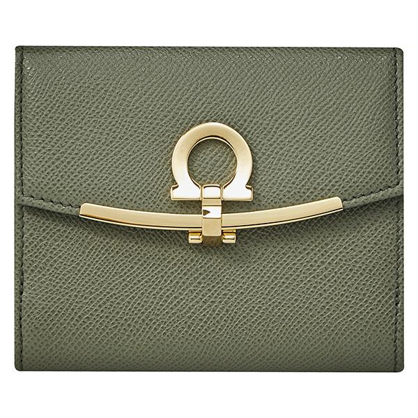 並行輸入 フェラガモ 2つ折り財布 FERRAGAMO ガンチーニ 22C877 755237レディ...