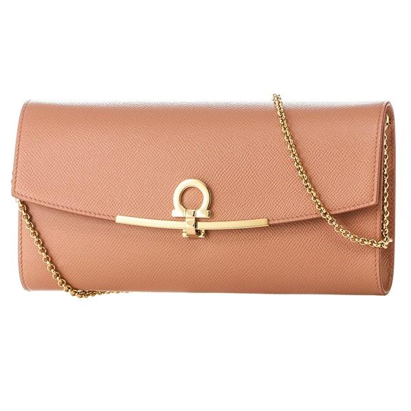 並行輸入 フェラガモ  クラッチ・セカンドバッグ ガンチーニ 22C941 0706806 サーモン...