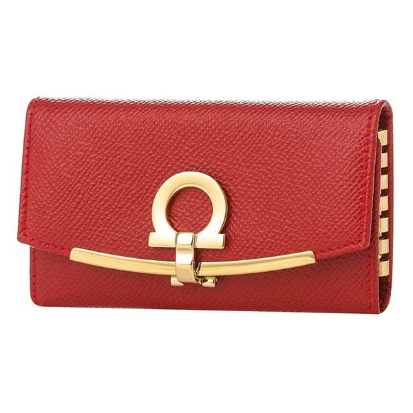 並行輸入 フェラガモ キーケース ガンチーニ 22D151 0683322 レッド 赤 爆買