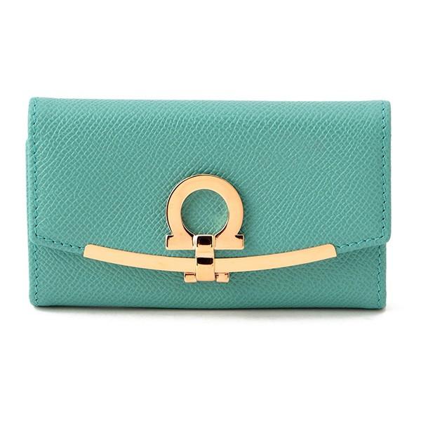 並行輸入 フェラガモ  キーケース ガンチーニ 22D151 729022 TURQUOISE ター...