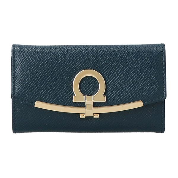 並行輸入 フェラガモ  キーケース ガンチーニ 22D151 729023 TEA ブルー系 爆買