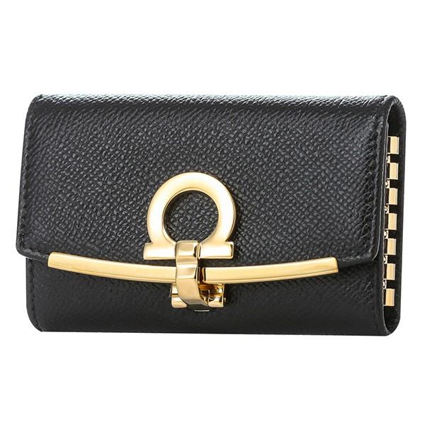 並行輸入 フェラガモ キーケース ガンチーニ 22D197 0683335 ブラック 黒 爆買