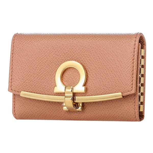 並行輸入 フェラガモ キーケース ガンチーニ 22D197 0703887 サーモンピンク 爆買