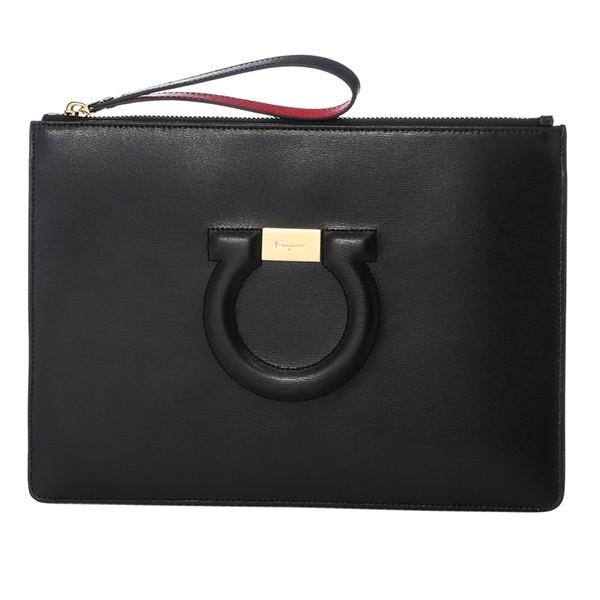 並行輸入 フェラガモ キャリーケース ガンチーニ 22D299 0691019 ブラック 黒/レッド...