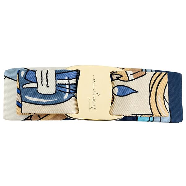 並行輸入 フェラガモ バレッタ FERRAGAMO ヴァラ ボウ 340135 747065-Eレデ...