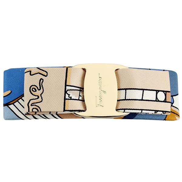 並行輸入 フェラガモ バレッタ FERRAGAMO ヴァラ ボウ 340135 747065-Fレデ...