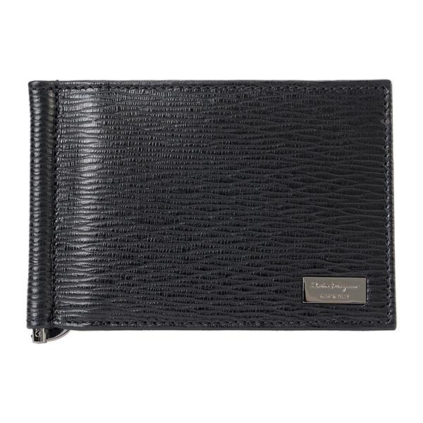 並行輸入 フェラガモ  マネークリップ ハンマーカーフスキン 668060 379678 ブラック ...