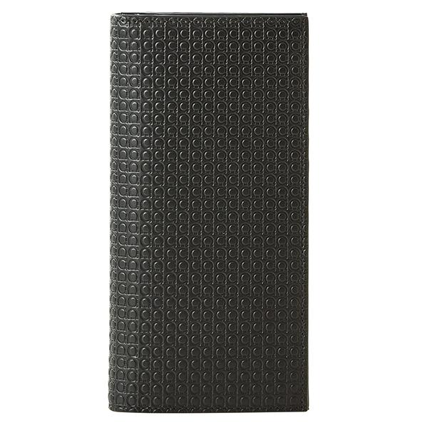 並行輸入 フェラガモ  長財布 ガンチーニ 66A511 714568 ブラック 黒 爆買