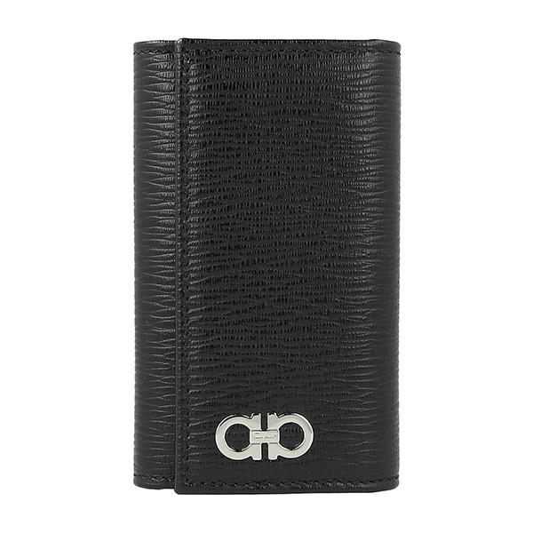 並行輸入 フェラガモ  キーケース ガンチーニ 66A603 722642 NERO ブラック 黒 ...