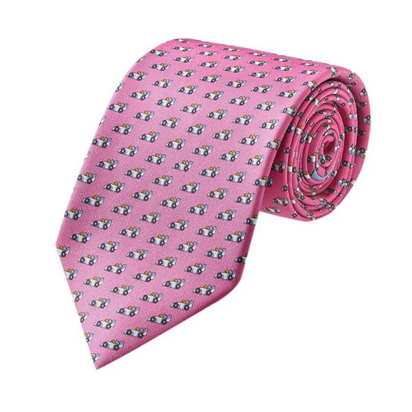並行輸入 フェラガモ ネクタイ RACE CAR 357351-05 ピンク 爆買