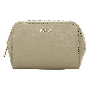 FURLA（フルラ） コスメポーチ 化粧ポーチ レディース レザー ブラウン