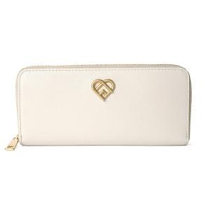 Sylvie (グッチ)GUCCI シルヴィ デザイン レザー ラウンド 長財布 白