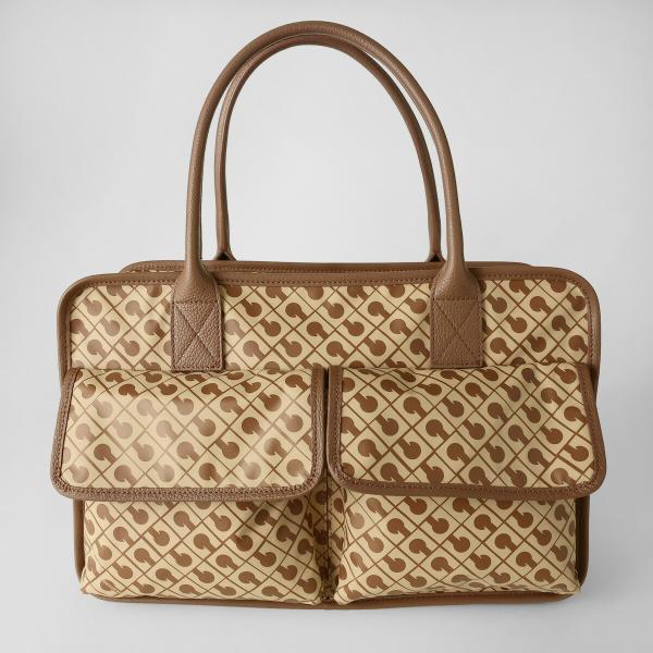 並行輸入 ゲラルディーニ ハンドバッグ ソフティ GH0202 TABACCO/BURRO