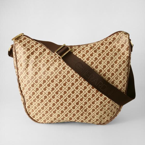 並行輸入 ゲラルディーニ ショルダーバッグ ソフティ GH0997 TABACCO/BURRO