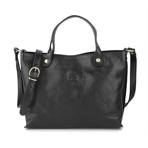 並行輸入 イルビゾンテ  ハンドバッグ ヴァッケッタ A2525P 153O ブラック 黒 爆買