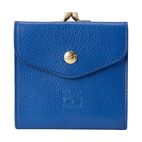 並行輸入 イルビゾンテ  2つ折り財布 ヴァッケッタ C0423 EP 1018 ブルー 青 爆買