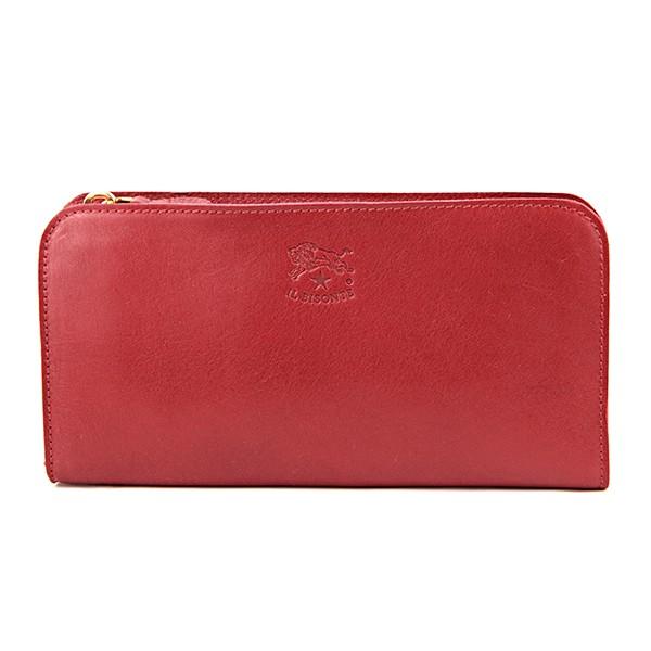 並行輸入 イルビゾンテ 長財布 ヴァッケッタ C0909 P245 ルビーレッド 赤 爆買