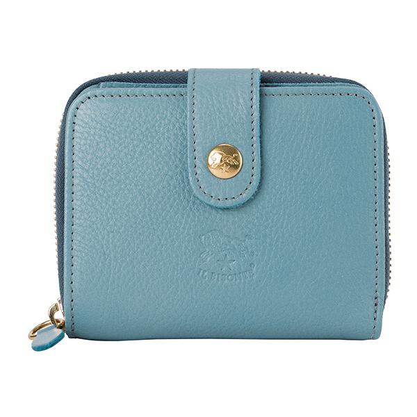 並行輸入 イルビゾンテ  2つ折り財布 ヴァッケッタ C0960 EP 1107 ライトブルー 水色...