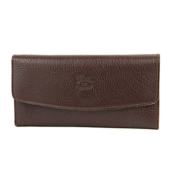 並行輸入 イルビゾンテ  長財布 ヴァッケッタ C0973 P455 ダークブラウン 爆買