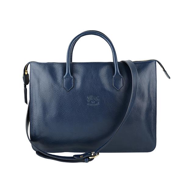 並行輸入 イルビゾンテ  ブリーフケース ヴァッケッタ D0308 TRP 866 BLU ブルー ...