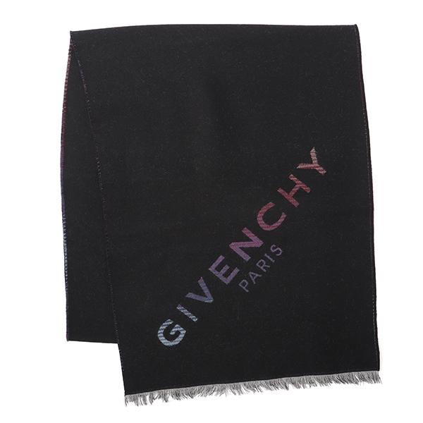 並行輸入 ジバンシイ マフラー・ストール ブラック 黒 GIVENCHY 3518 J4181 1 ...