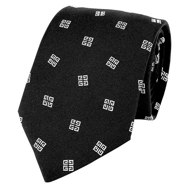 並行輸入 ジバンシイ ネクタイ GIVENCHY シルク J1752 2メンズ ブラック 黒 ホワイ...