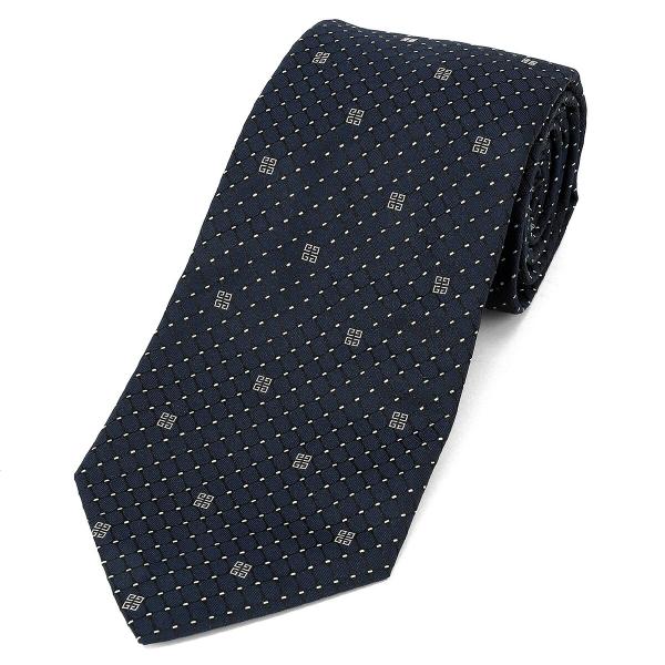並行輸入 ジバンシイ ネクタイ GIVENCHY シルクジャカード J5899 002メンズ ネイビ...