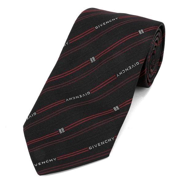 並行輸入 ジバンシイ ネクタイ GIVENCHY シルク J5902 001メンズ ブラック 黒 レ...
