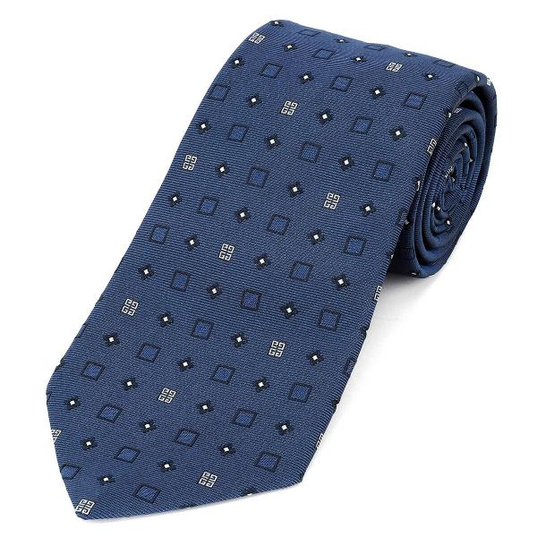 並行輸入 ジバンシイ ネクタイ GIVENCHY シルクジャカード J5906 004メンズ ブルー...