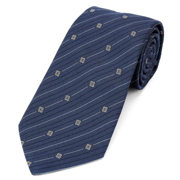 並行輸入 ジバンシイ ネクタイ GIVENCHY シルク J5907 002メンズ ネイビー 紺
