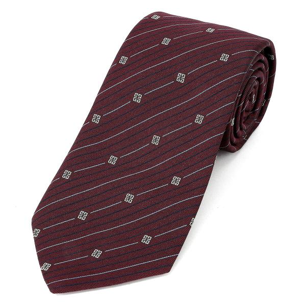 並行輸入 ジバンシイ ネクタイ GIVENCHY シルク J5907 003メンズ ダークレッド 赤...