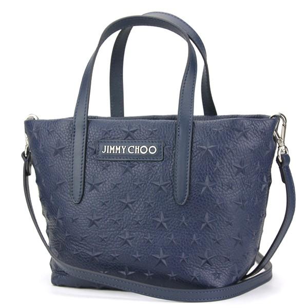 並行輸入 ジミーチュウ ハンドバッグ ミニトートバッグ MINISARA EMG ネイビー 爆買