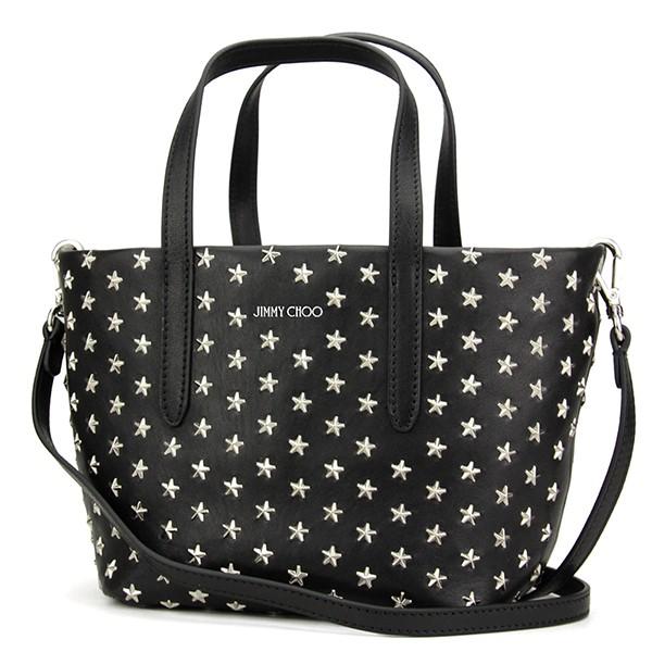 並行輸入 ジミーチュウ ハンドバッグ ミニトートバッグ MINISARA LMN ブラック 黒 爆買