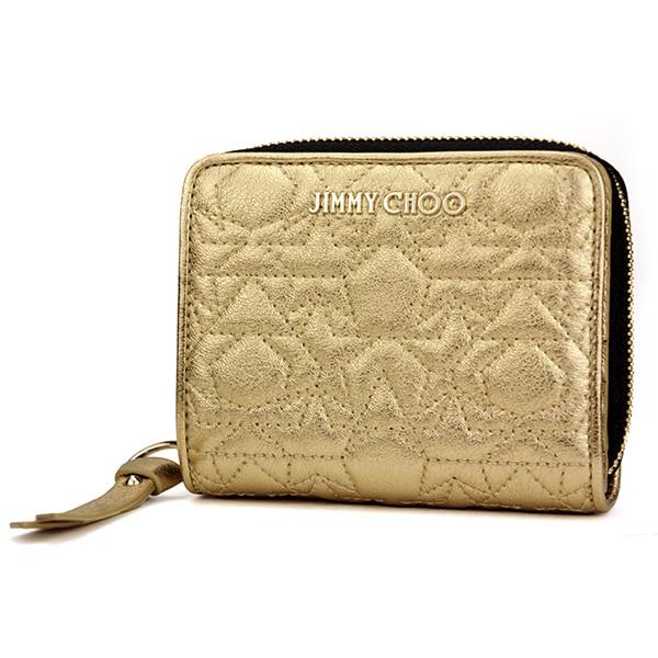 並行輸入 ジミーチュウ 2つ折り財布 ウォレット REGINA HIC ゴールド 爆買
