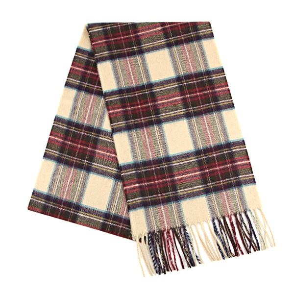 並行輸入 ジョンストンズ マフラー・ストール アイボリー系 JOHNSTONS WA000016 K...