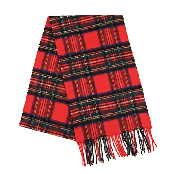 並行輸入 ジョンストンズ マフラー・ストール レッド系 JOHNSTONS WA000016 KU0...