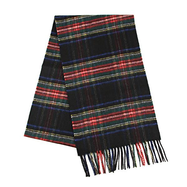 並行輸入 ジョンストンズ マフラー・ストール ブラック系 JOHNSTONS WA000016 KU...