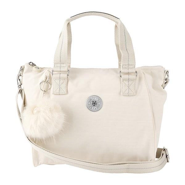 並行輸入 キプリング  ハンドバッグ ベーシック プラス K16616 23H アイボリー系 白 爆...